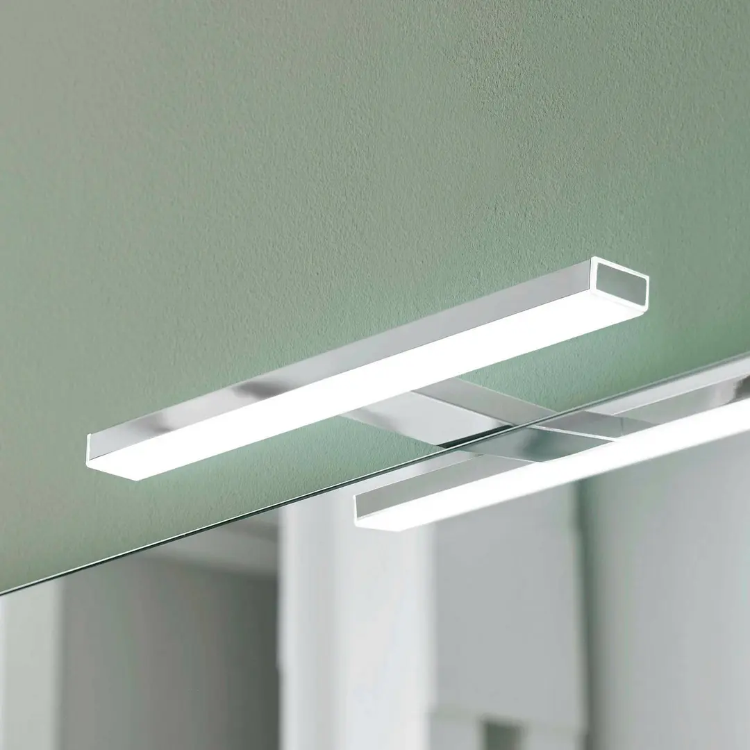 Ebir LED-Spiegelleuchte Esther 2, chrom, 28 cm