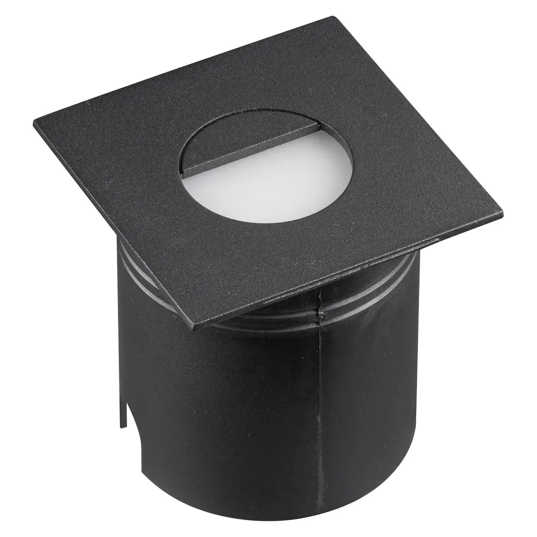 Mantra Iluminación LED-Einbauleuchte Aspen, Diffusor, eckig, schwarz