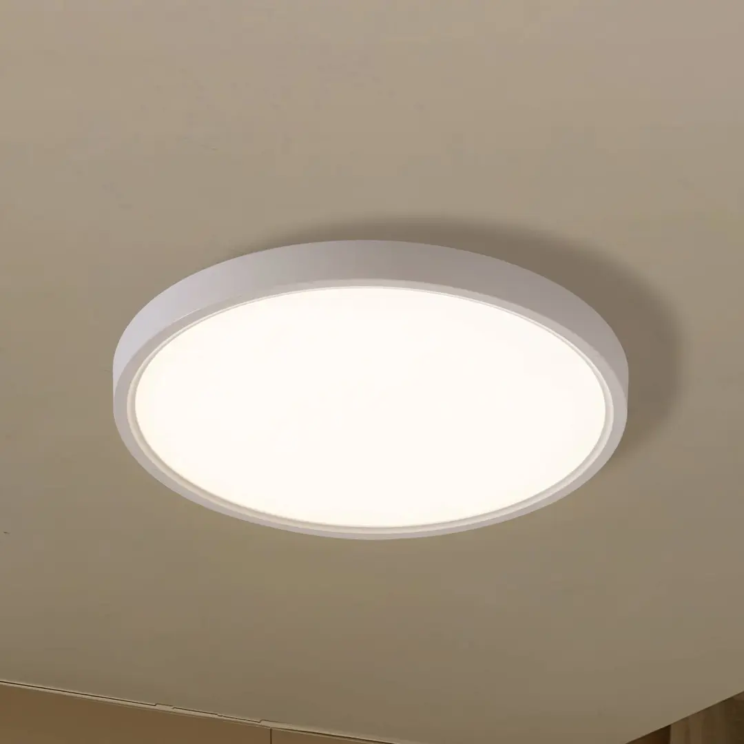 Lindby Smart-LED-Deckenleuchte Deika, Ø 40 cm, weiß, Tuya