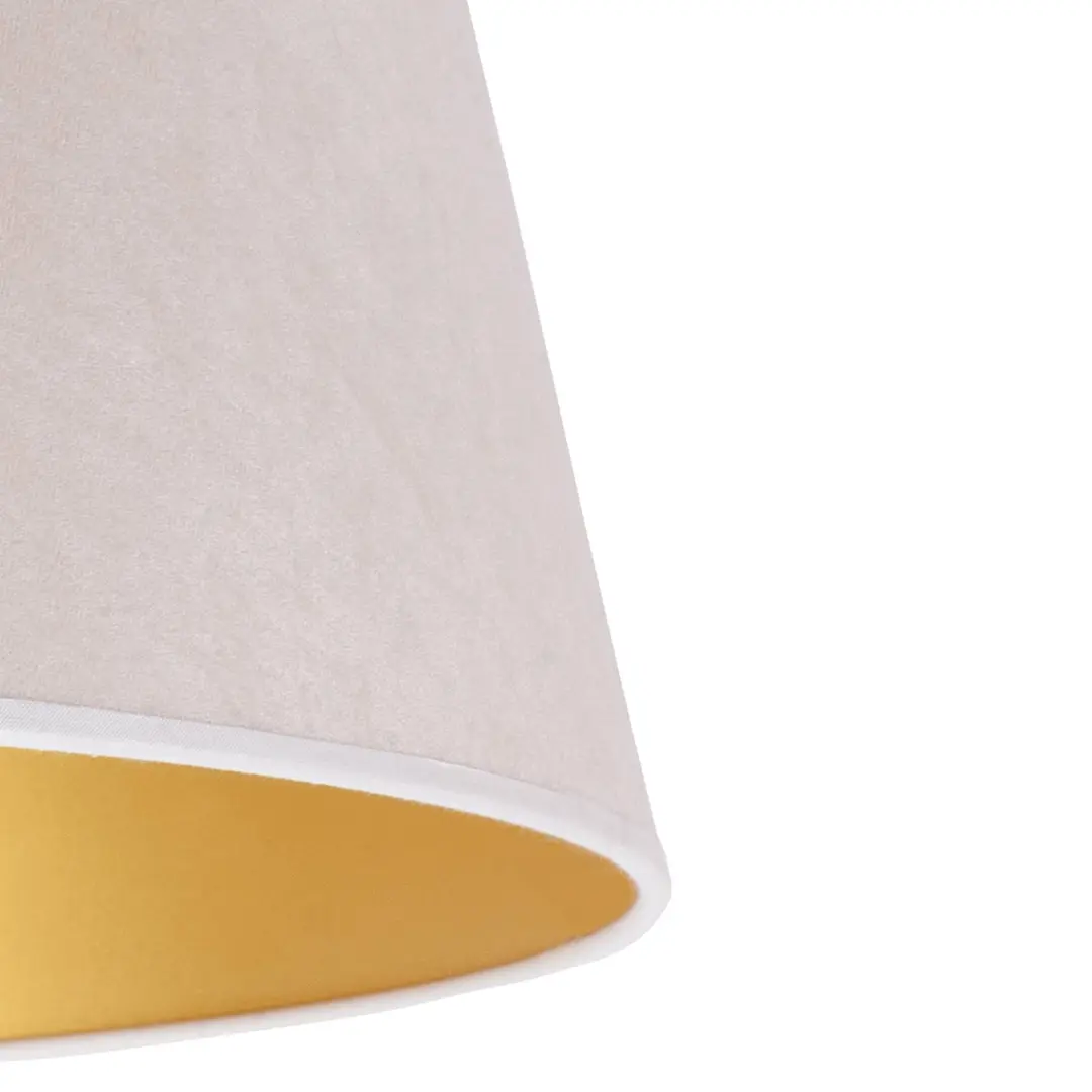 Duolla Lampenschirm Cone Höhe 25,5 cm, ecru/gold