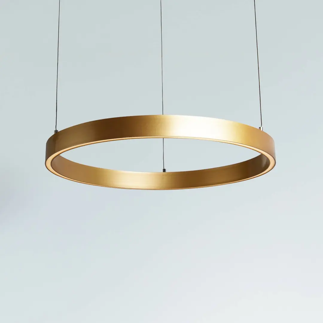 Searchlight LED-Hängelampe Layla, gold, Ø 64 cm CCT, höhenverstellbar