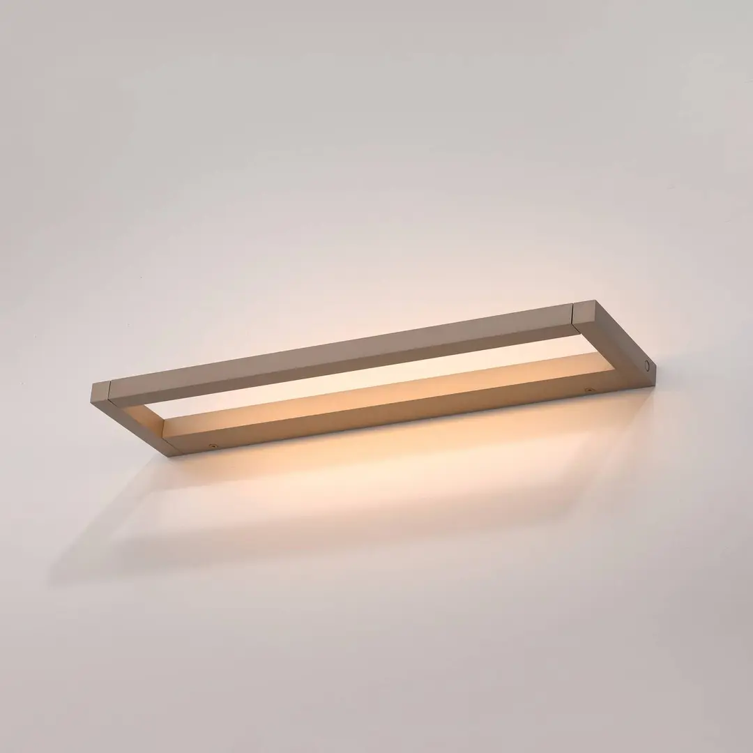 Pure LED-Wandlampe PURE Puro, bronze, Breite 50 cm, Alu, Dimmer