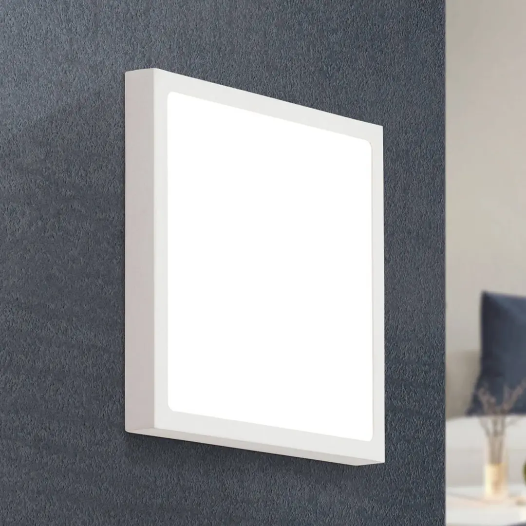 Orion LED-Wandleuchte Vika, Quadrat, weiß, 23x23cm