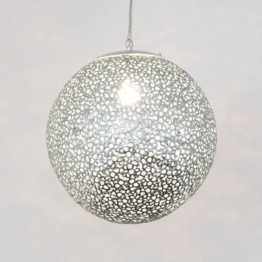 Holländer Hängeleuchte Utopistico in Silber Ø 40 cm