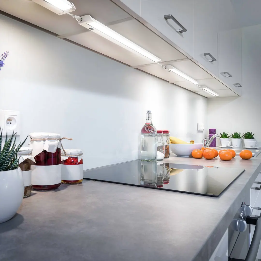 B.K. Licht LED-Unterschrankleuchte Gina, weiß, 2.700 K/4.000 K