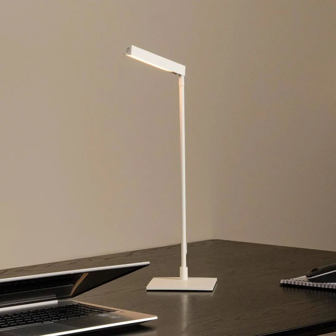 Lucide LED-Tischleuchte Lavale, weiß, dimmbar, Höhe 42 cm