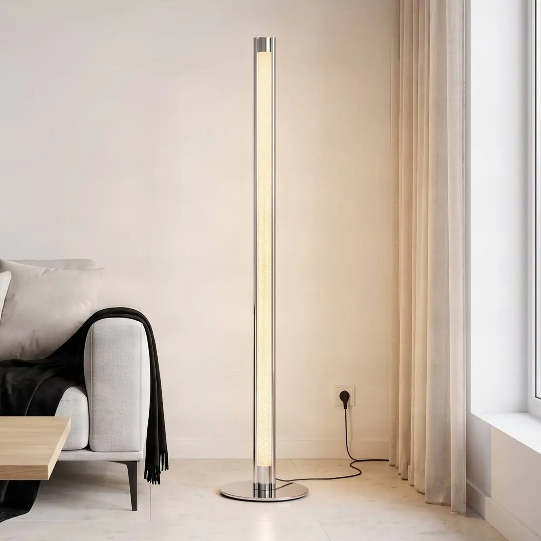Lindby LED-Stehlampe Hadis, RGB, Fernbedienung, weiß, 120 cm