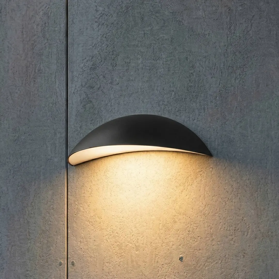 Lindby LED-Außenwandleuchte Zerino, schwarz, 34,5 cm, IP54
