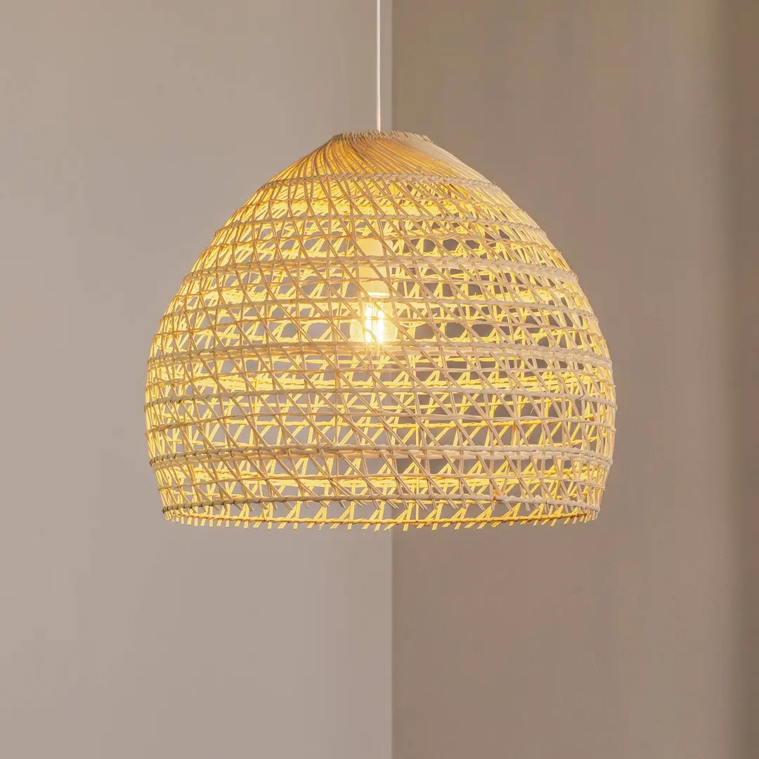 Nowodvorski Lighting Hängeleuchte BOHO, Ø 60 cm, naturbraun, Rattan, E27