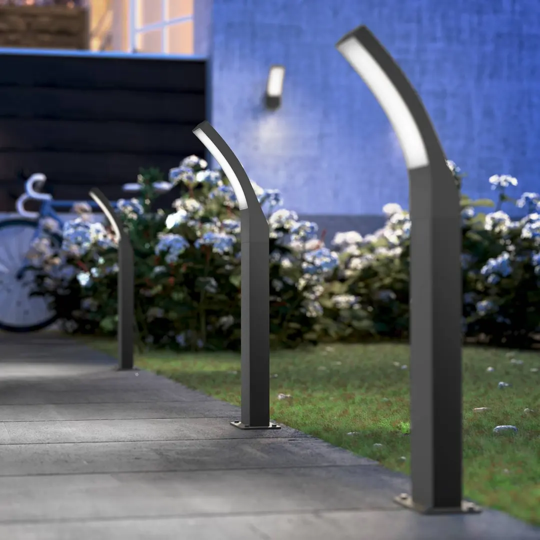 Philips LED-Wegelampe Splay, 60 cm, 4.000 K, anthrazit, IP44