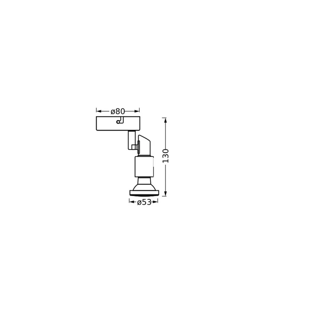 OSRAM Deckenstrahler, schwarz 1-flg. Metall GU10-LED 927 dim
