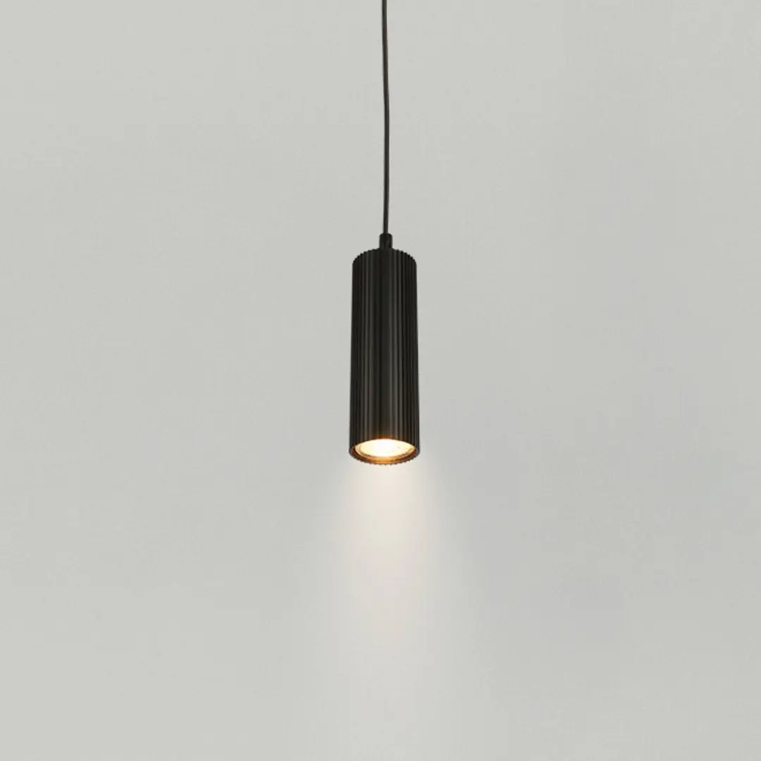 Briloner Hängeleuchte Ida, schwarz, 1-flammig, Ø 10 cm, GU10
