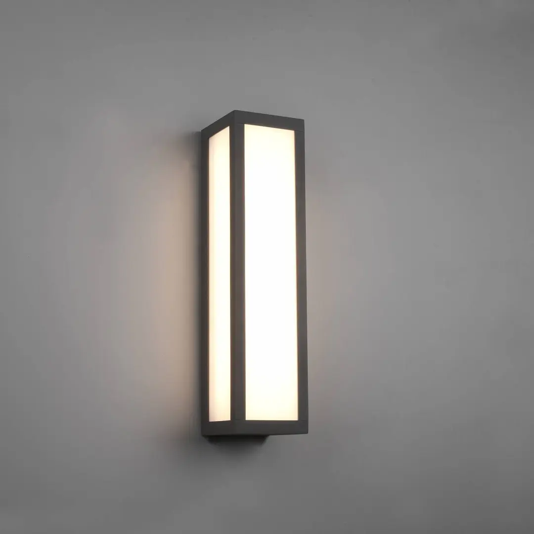 Trio Lighting LED-Außenwandleuchte Fuerte, anthrazit, Aluminium, IP54