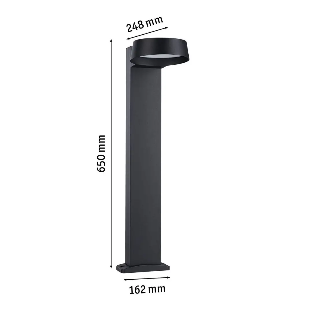 Paulmann LED-Wegelampe Capea Grand, anthrazit, 65 cm, IP44