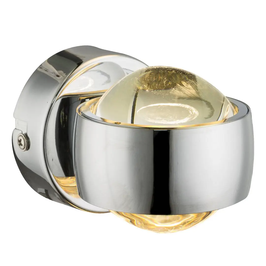 Globo LED-Wandleuchte Randi in Chrom