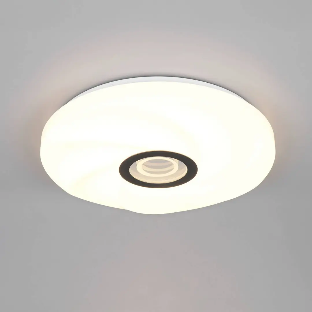 Reality Leuchten LED-Deckenleuchte Sano, weiß, Ø 39 cm, CCT, Fernbedienung