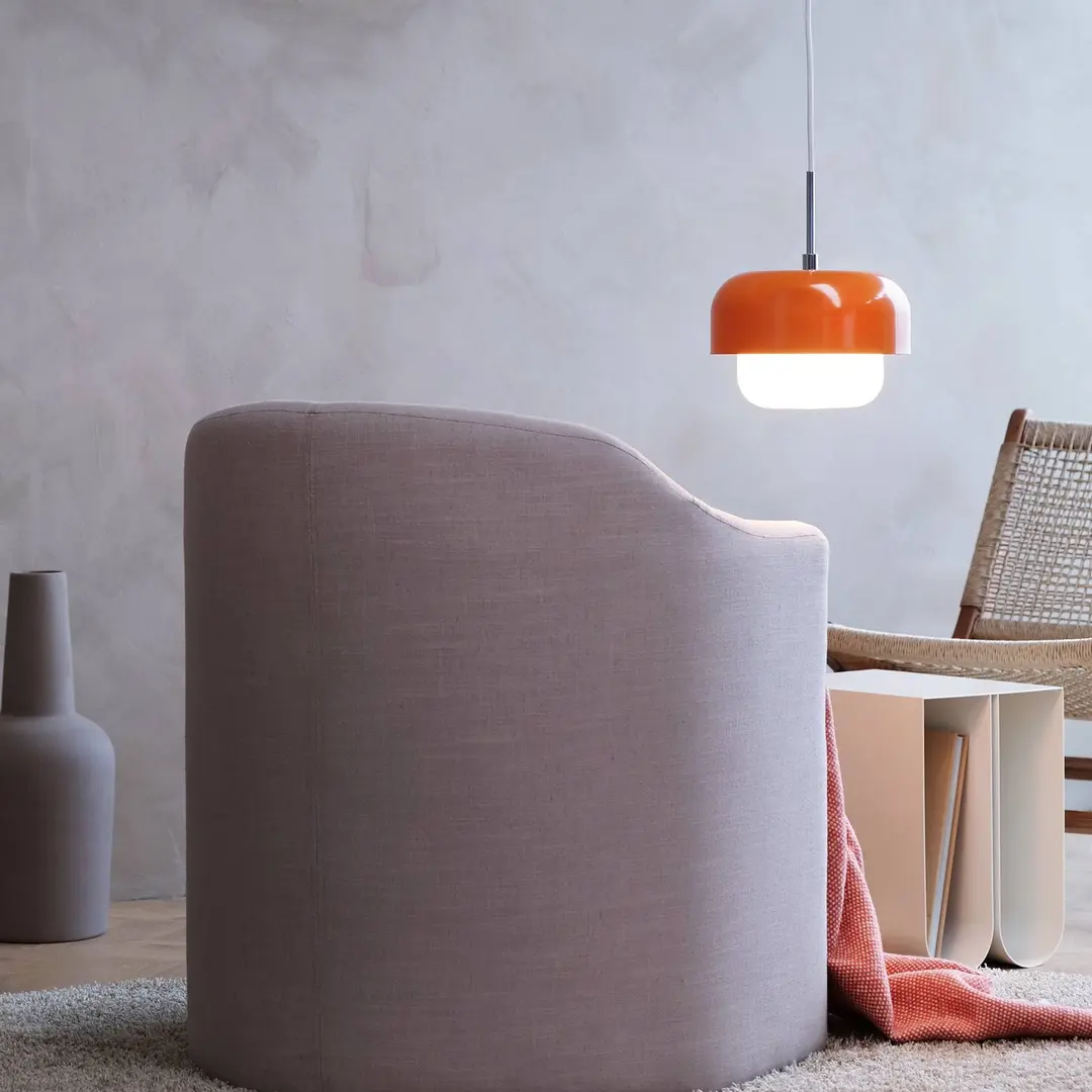 Dyberg Larsen Hängeleuchte Haipot, orange