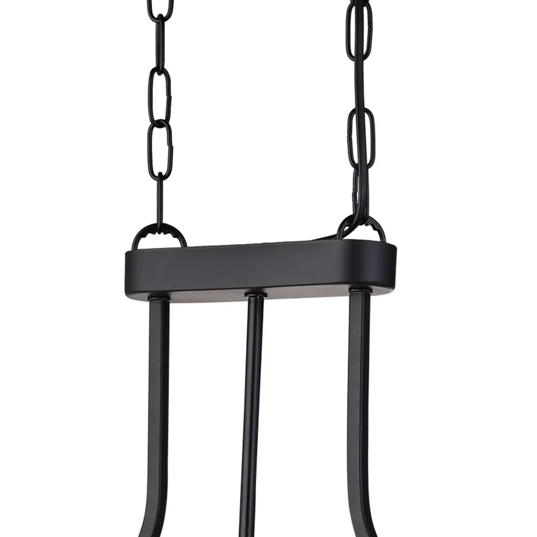 Searchlight Hängelampe Victoria, schwarz, Kristallglas, 78 cm, E27