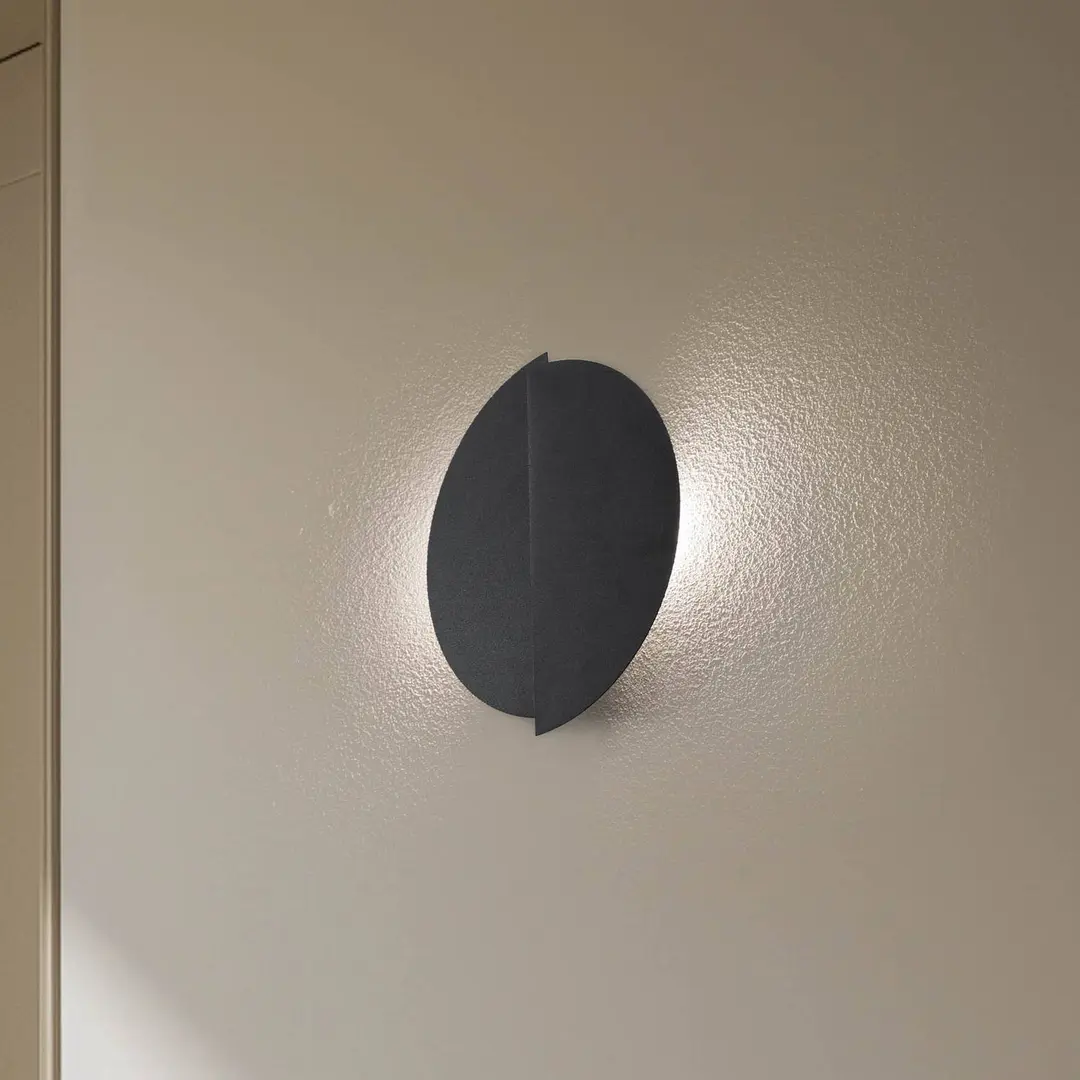 EMIBIG LIGHTING Wandleuchte Form 9, 28 cm x 32 cm, schwarz