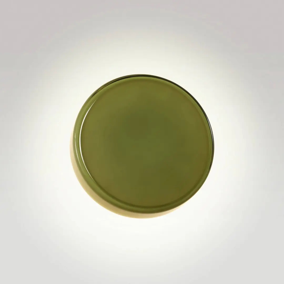 MARSET LED-Wandlampe Caramel, grün, Ø 22 cm, TRIAC, Glas