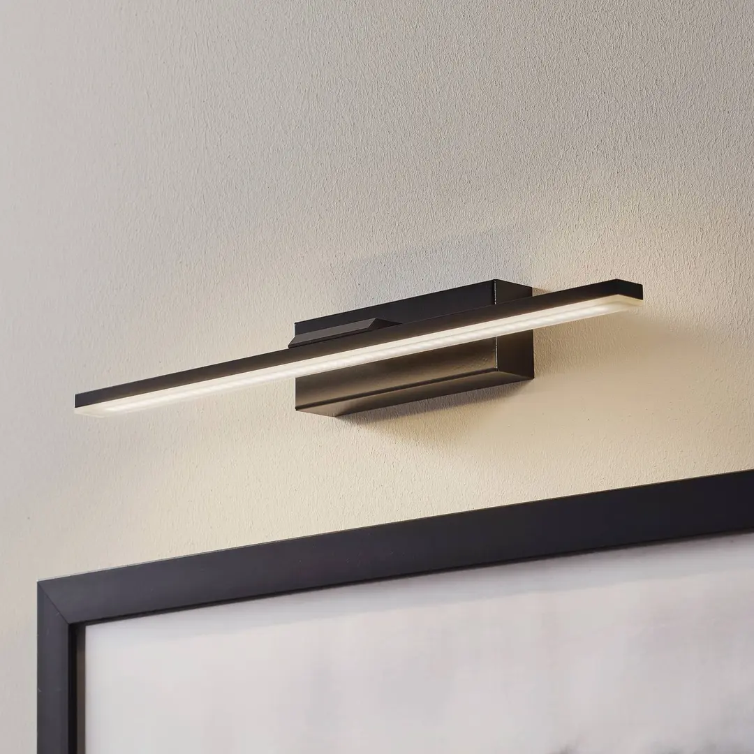 MCJ LED-Wandleuchte Miroir 40 cm schwarz 4000K
