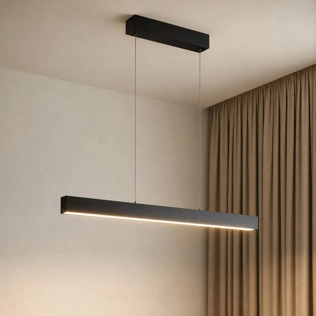 Lucande Smart-LED-Hängeleuchte Mylosh, schwarz, CCT, Tuya