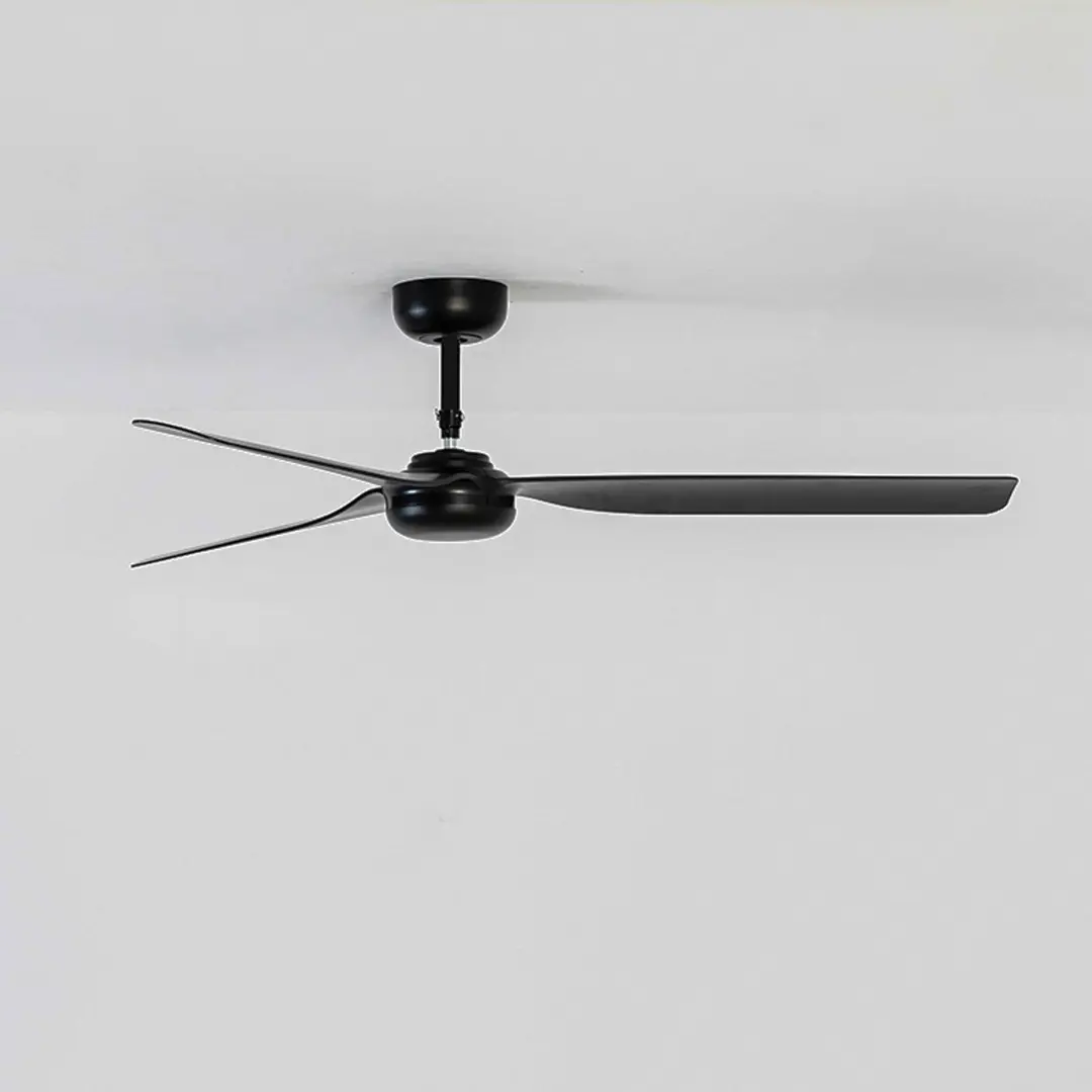 FARO BARCELONA Deckenventilator Punt M, schwarz, DC, leise, 130 cm, Remote