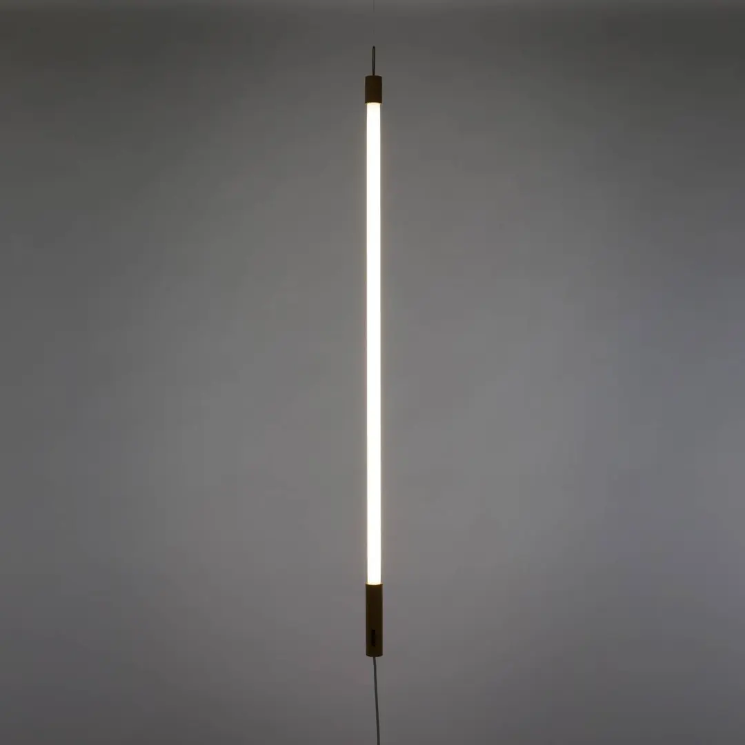 SELETTI LED-Leuchte Linea, weiß, Holzdetails, universal