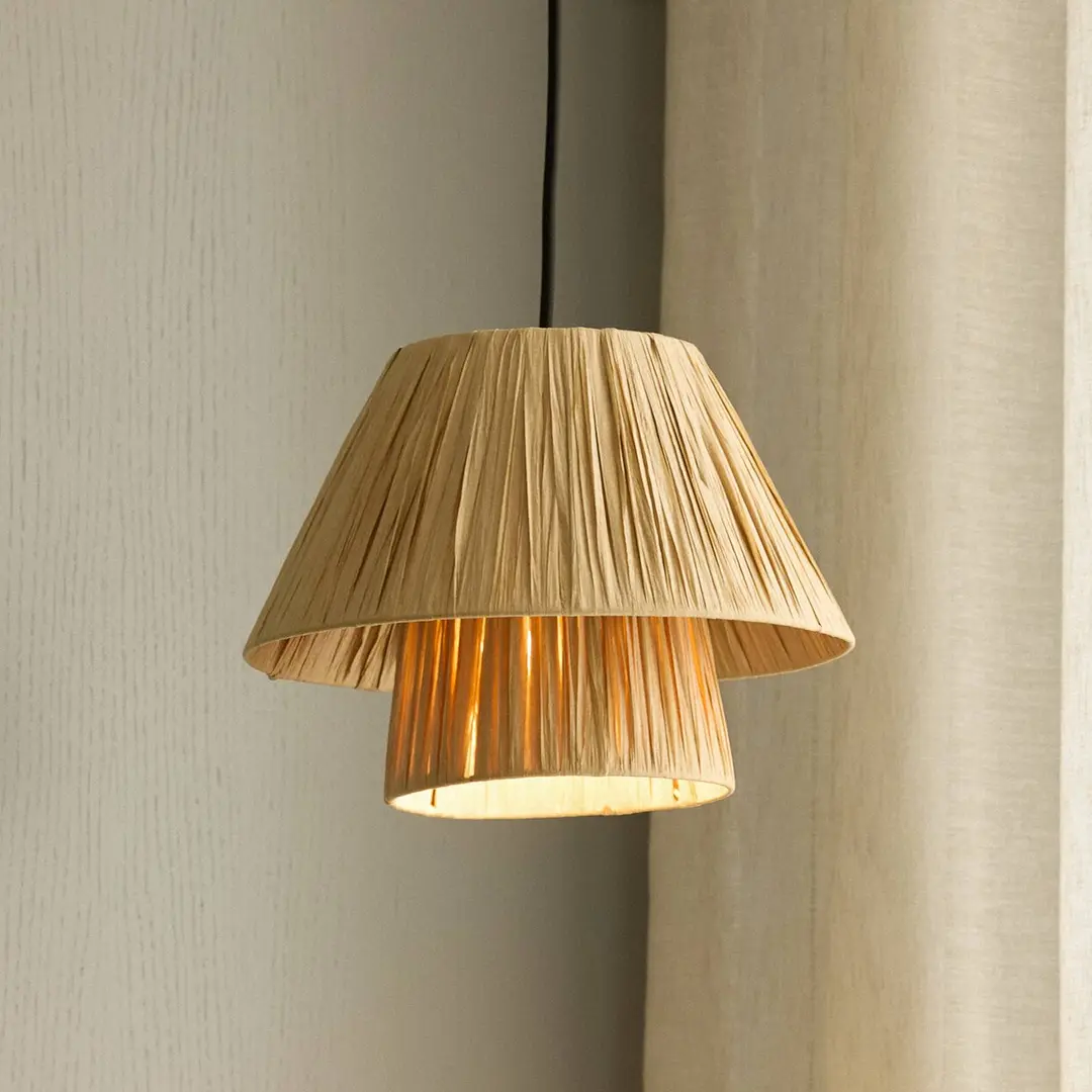 OSRAM Hängelampe Decor Bamboo Paper Hut Ø 28 cm, Bambus, E27