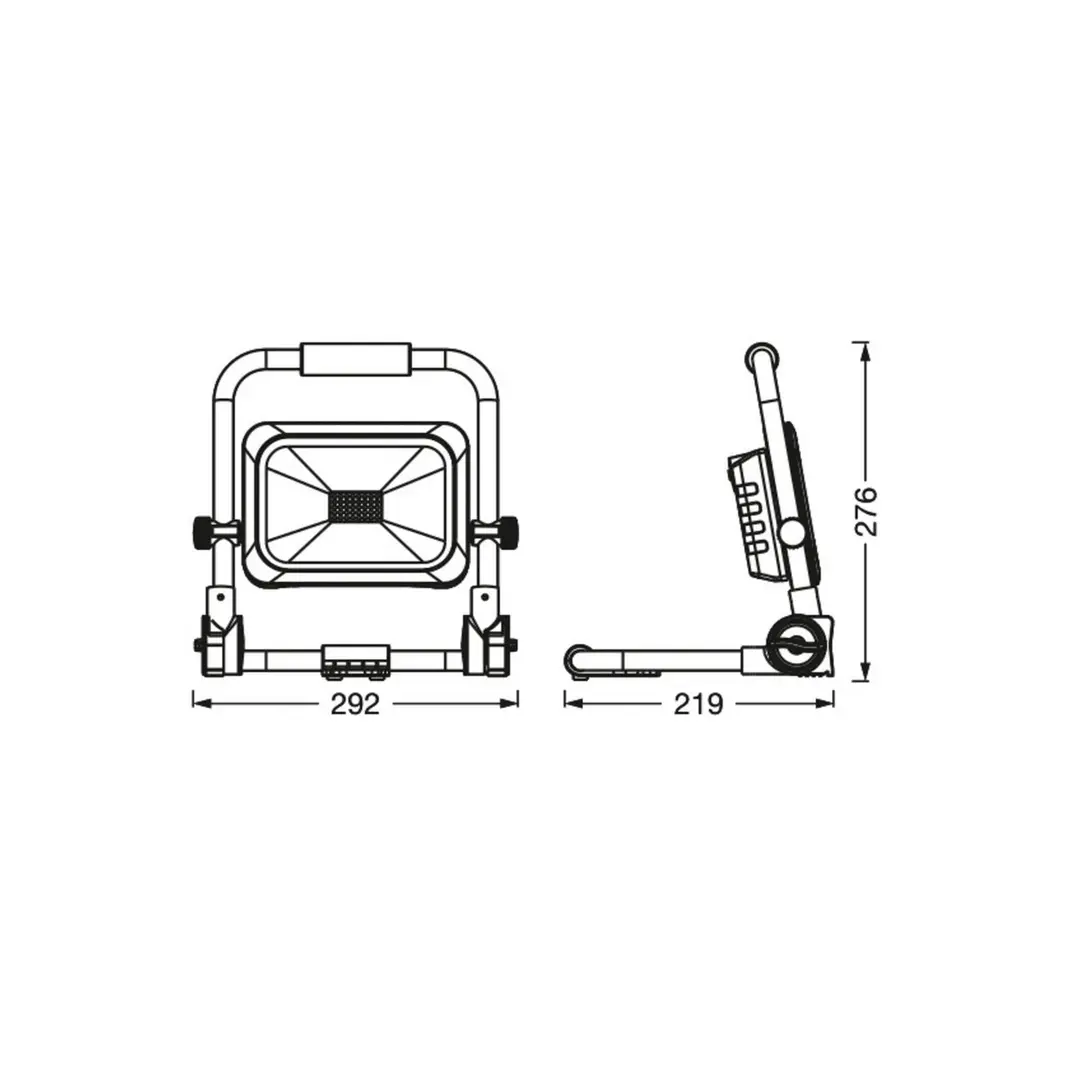 OSRAM LED-Akku-Arbeitslampe VALUE BATTERY, 30 W schwarz IP54