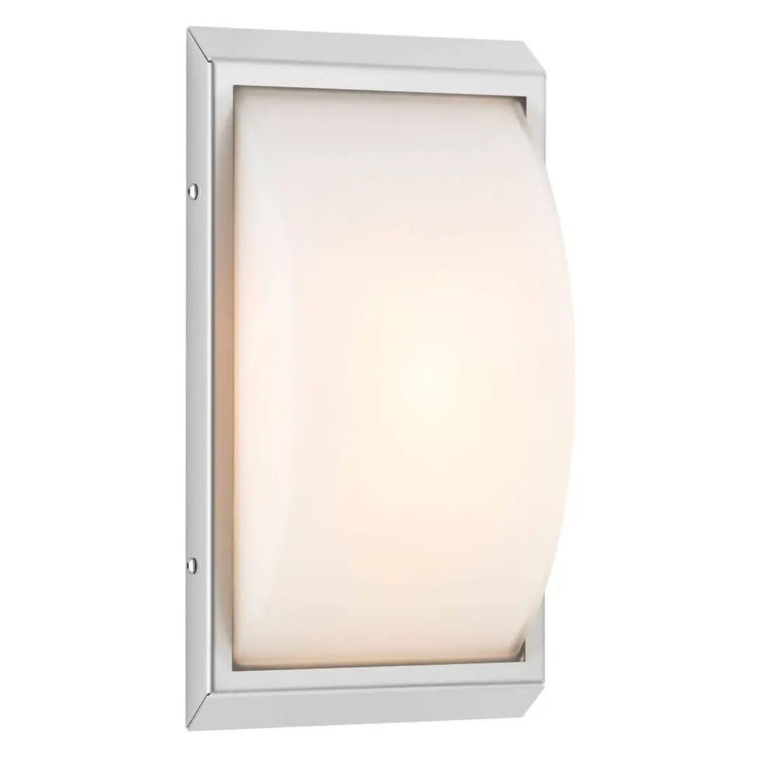 LCD Außenwandlampe 052, Edelstahl, Glas, Bewegungsmelder