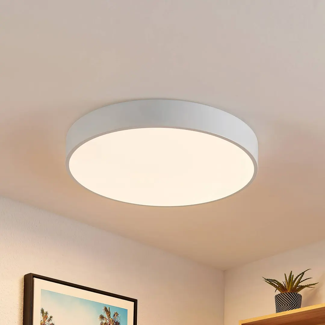 Lindby LED-Deckenleuchte Simera, Ø 50cm, weiß, dimmbar