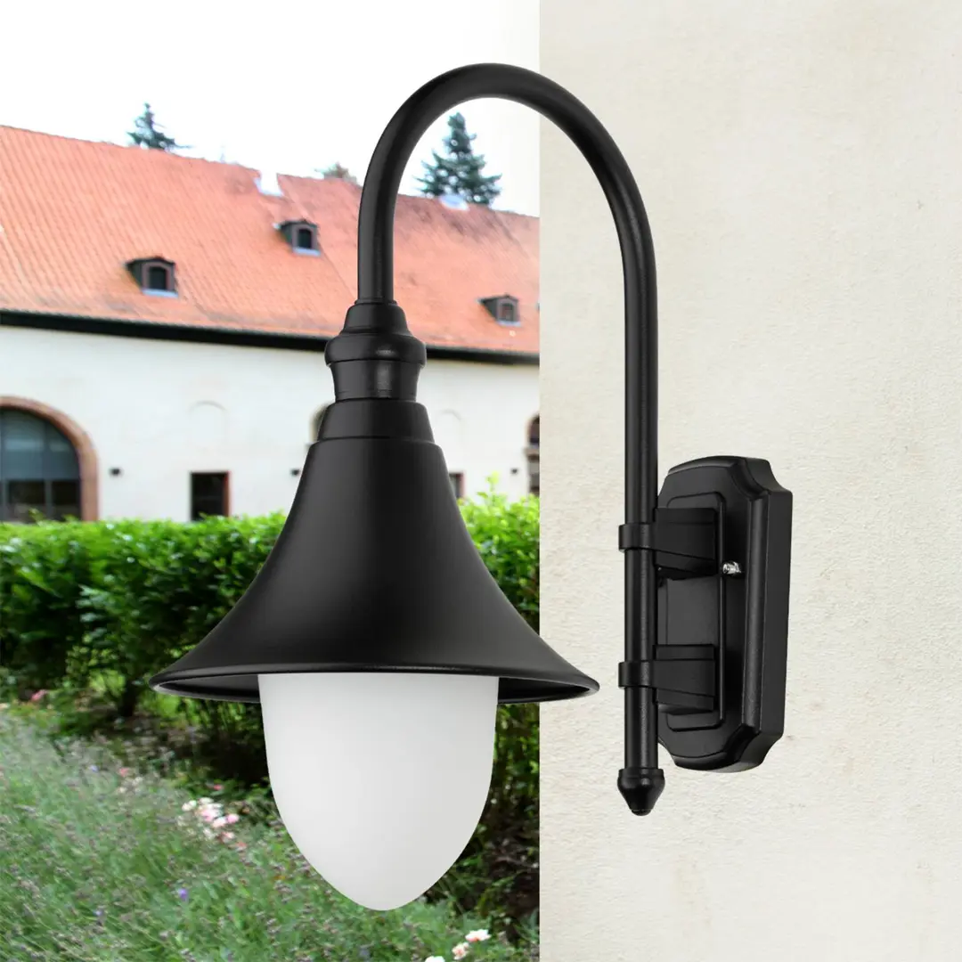 LCD Außenwandleuchte Miranda, schwarz