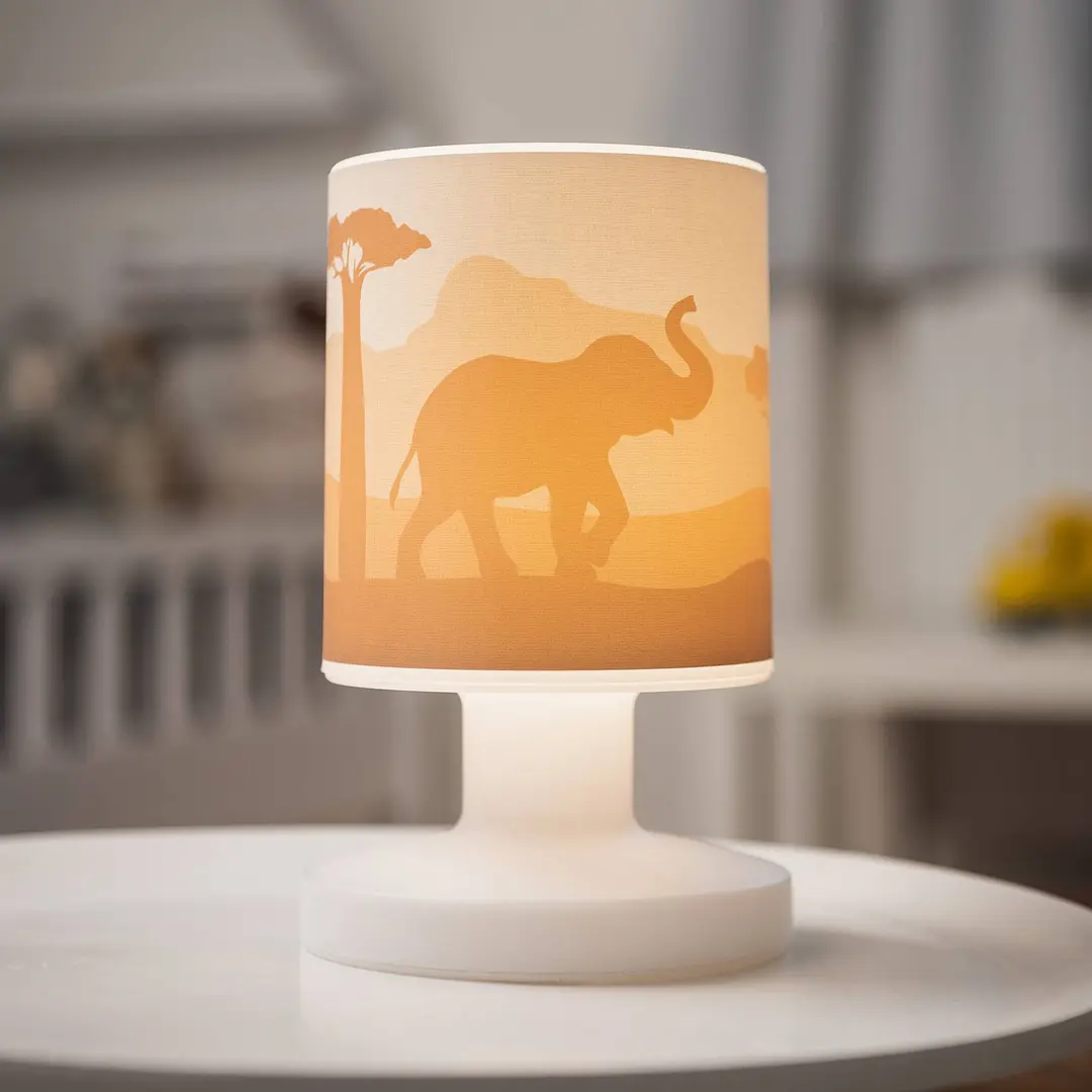 Elobra LED-Akkutischleuchte Scandi Savanne, orange, 21, cm