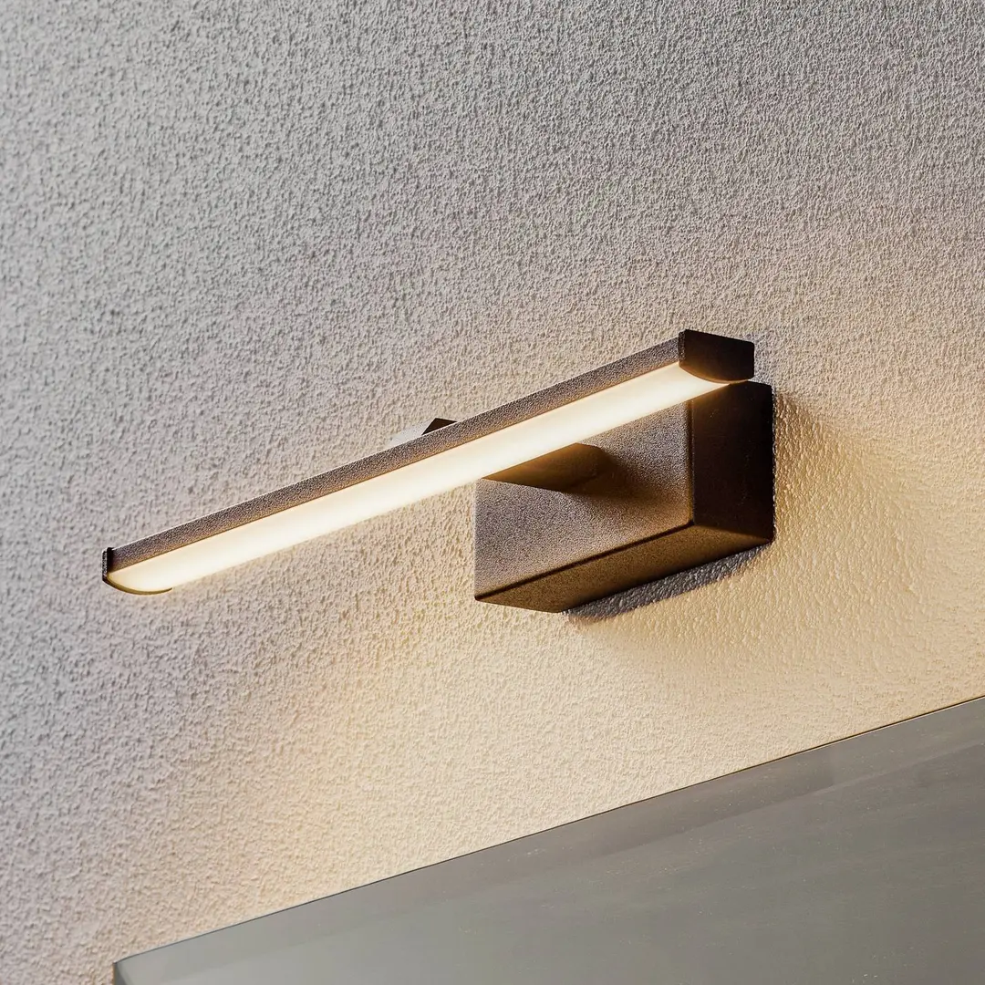 Fabas Luce LED-Wandleuchte Nala, schwarz, Breite 30 cm
