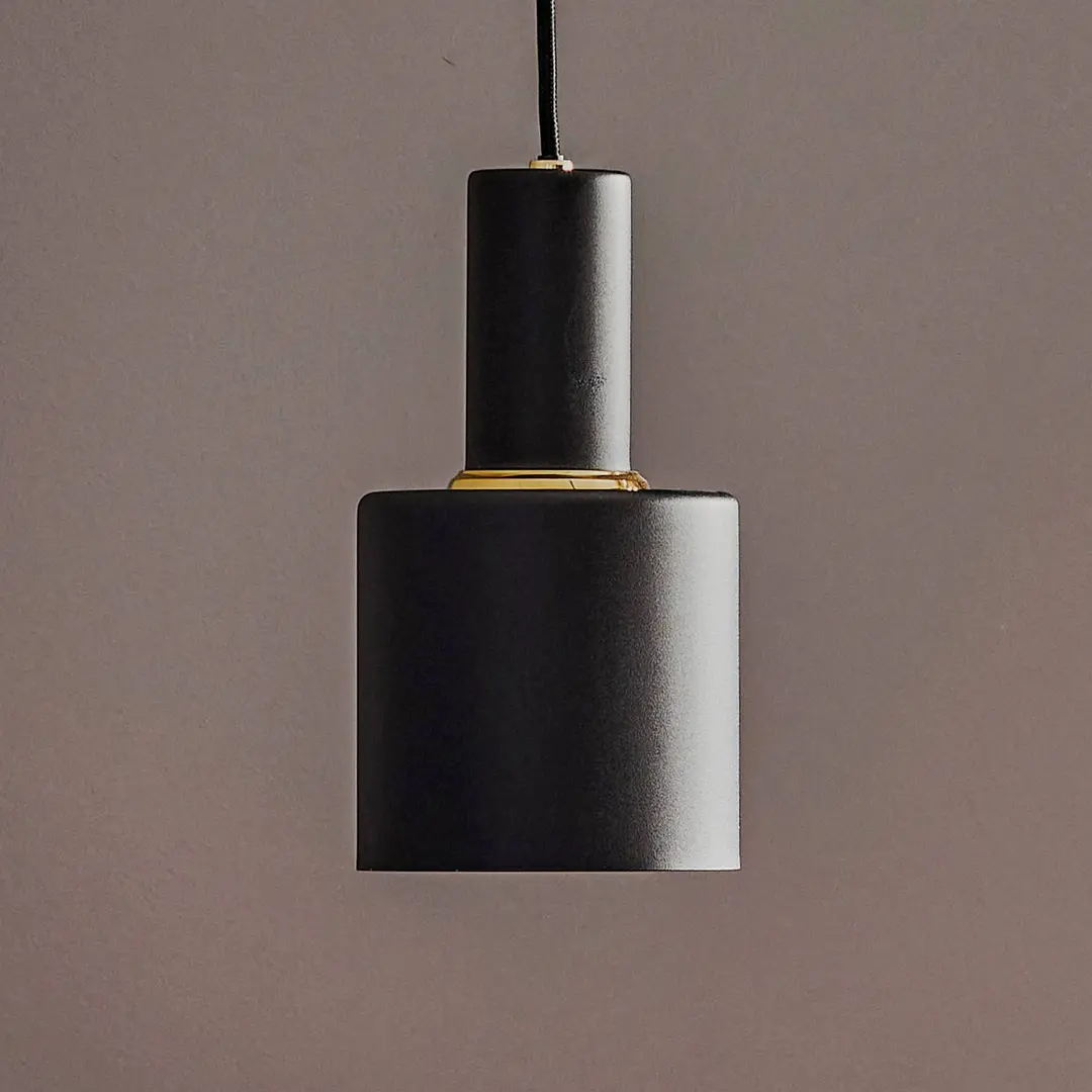 Argon Hängelampe Selma, 1-flammig, schwarz, Ø 11 cm