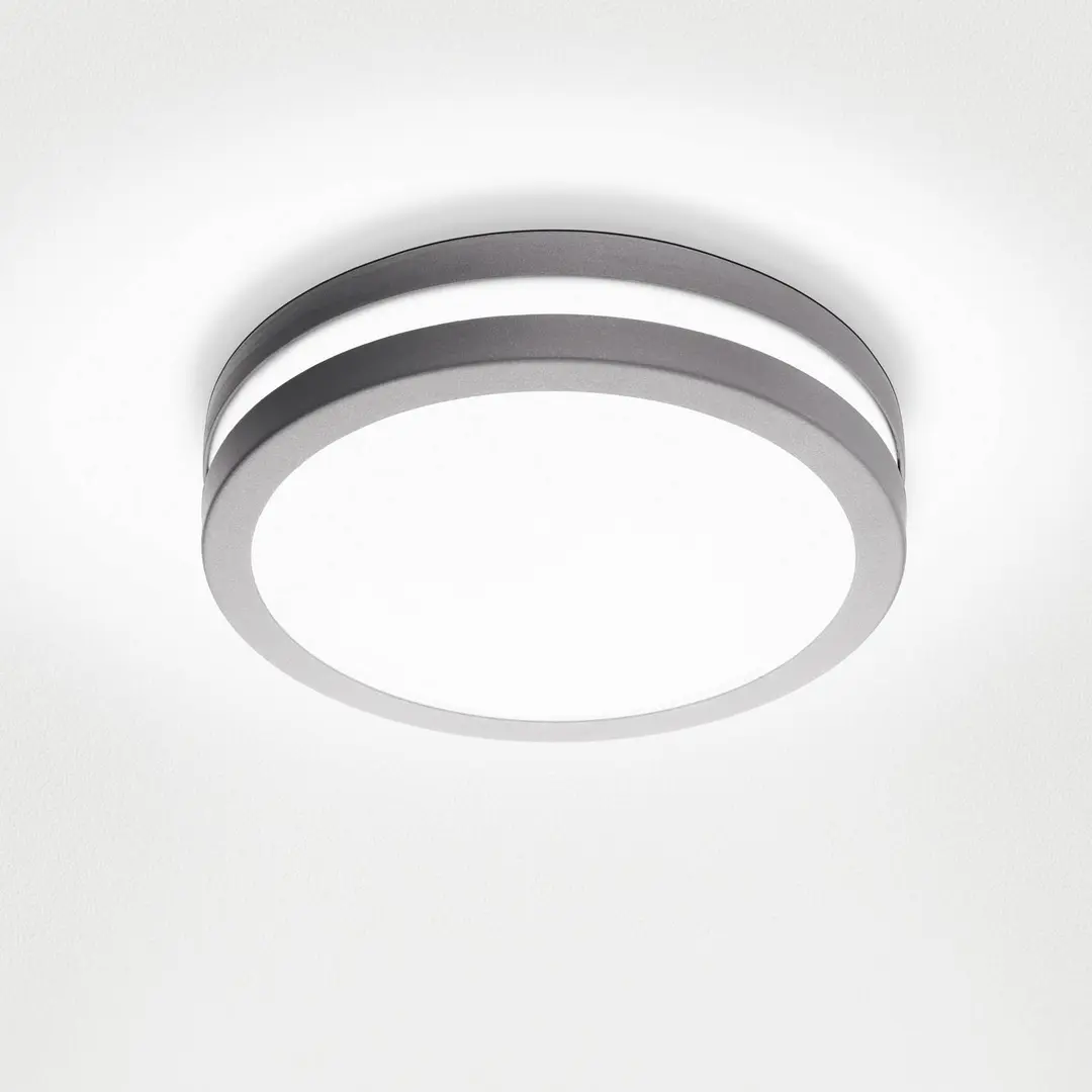 EGLO connect Locana-C LED-Außenwandlampe silber