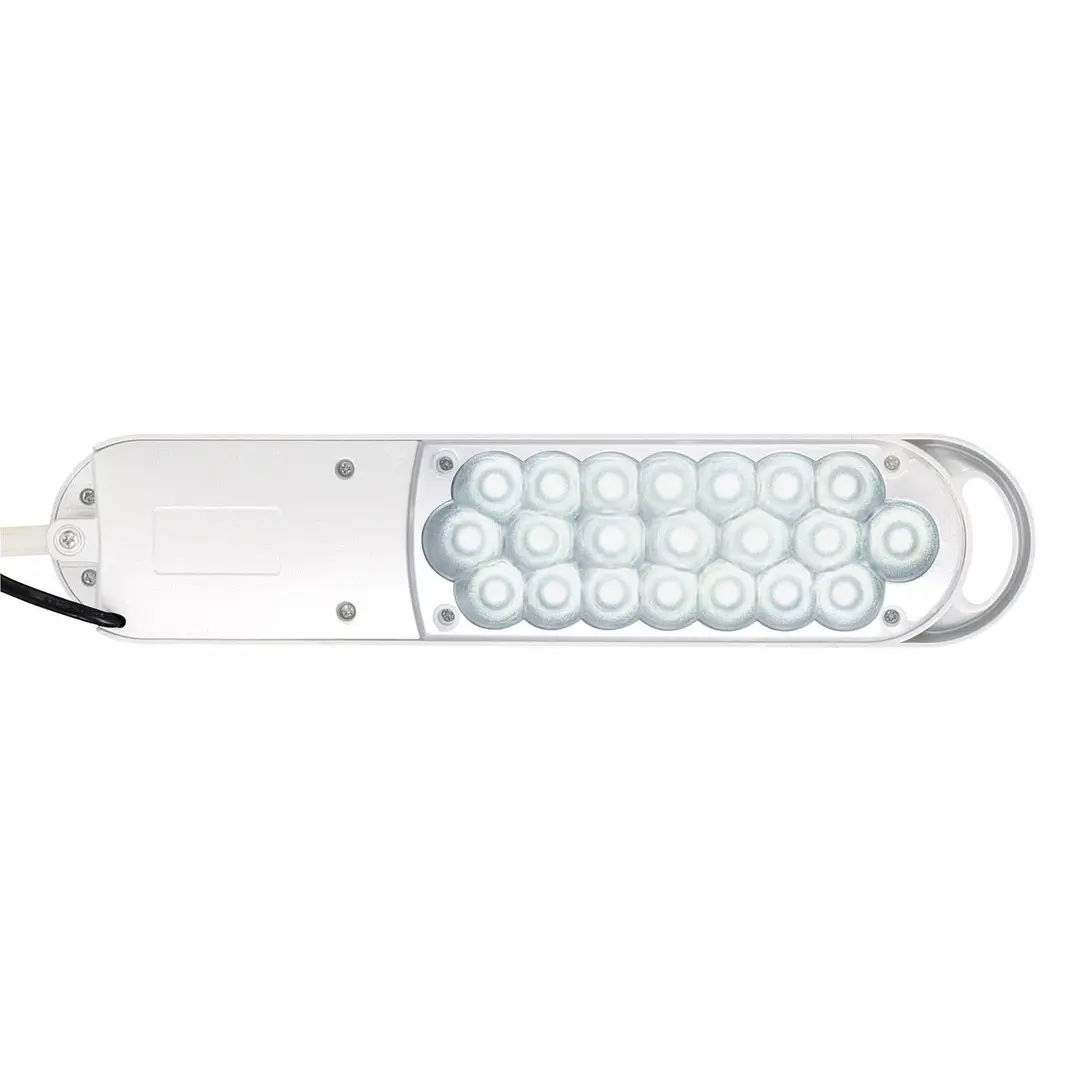 Maul LED-Tischleuchte MAULatlantic, weiß, Höhe 38 cm, Klemmfuß