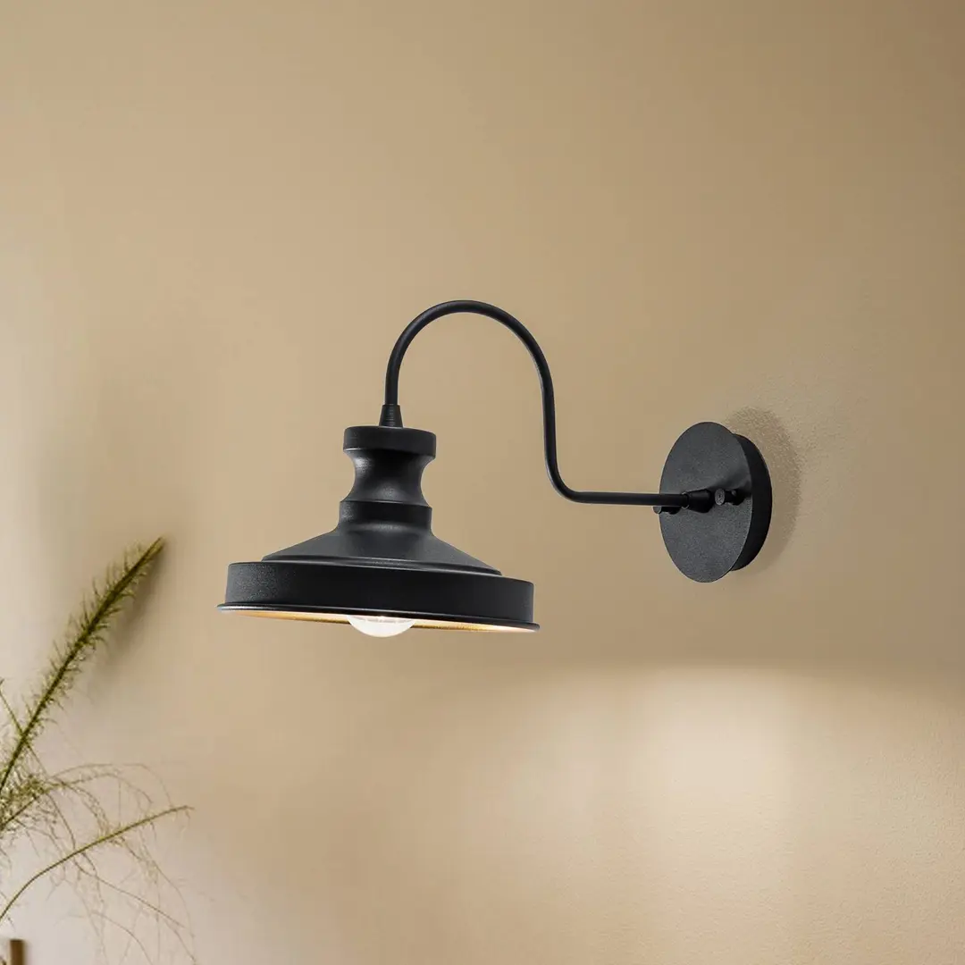 Opviq Wandleuchte Berceste 182-A schwarz/gold