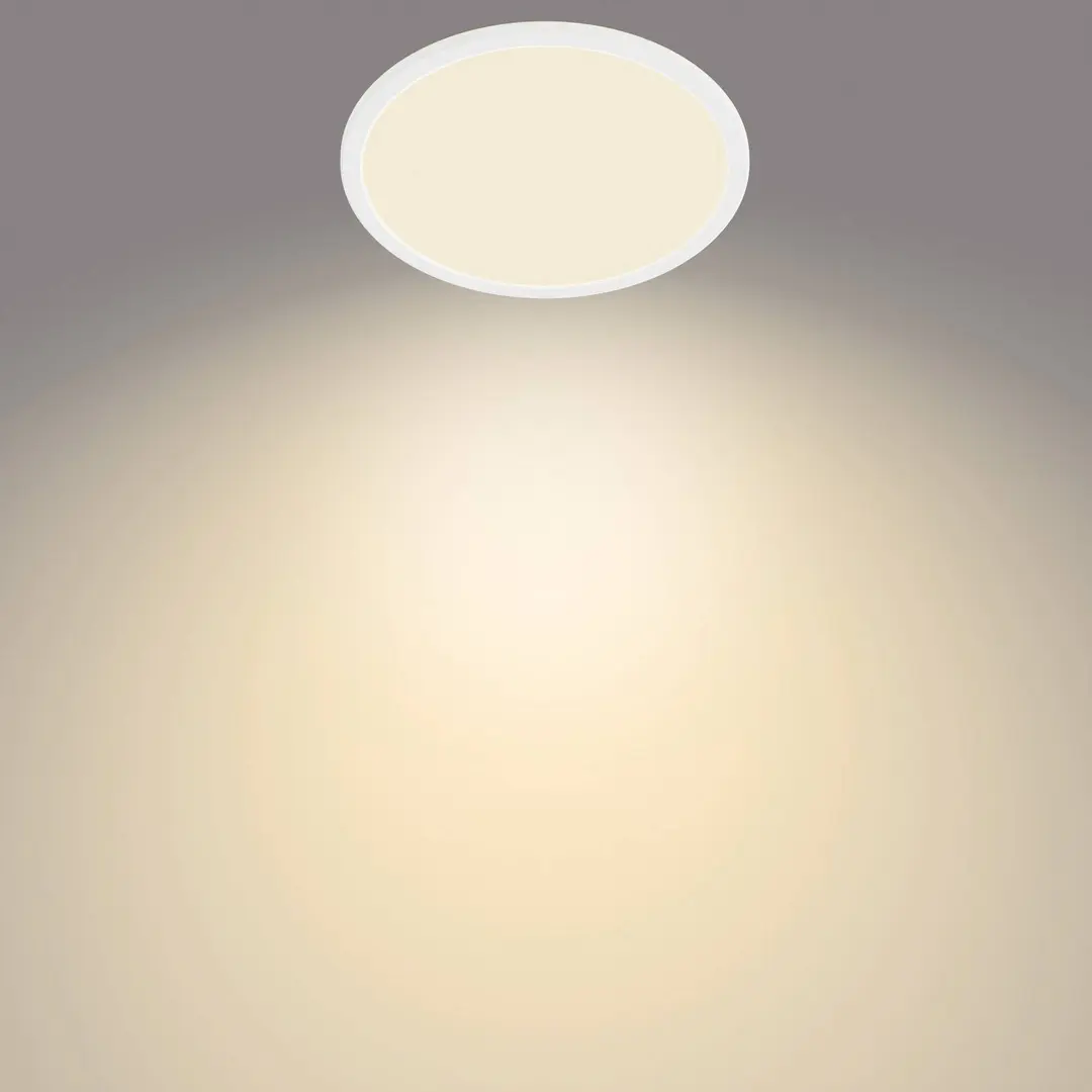 Philips SuperSlim LED IP44 2.700K Ø 24,5cm weiß