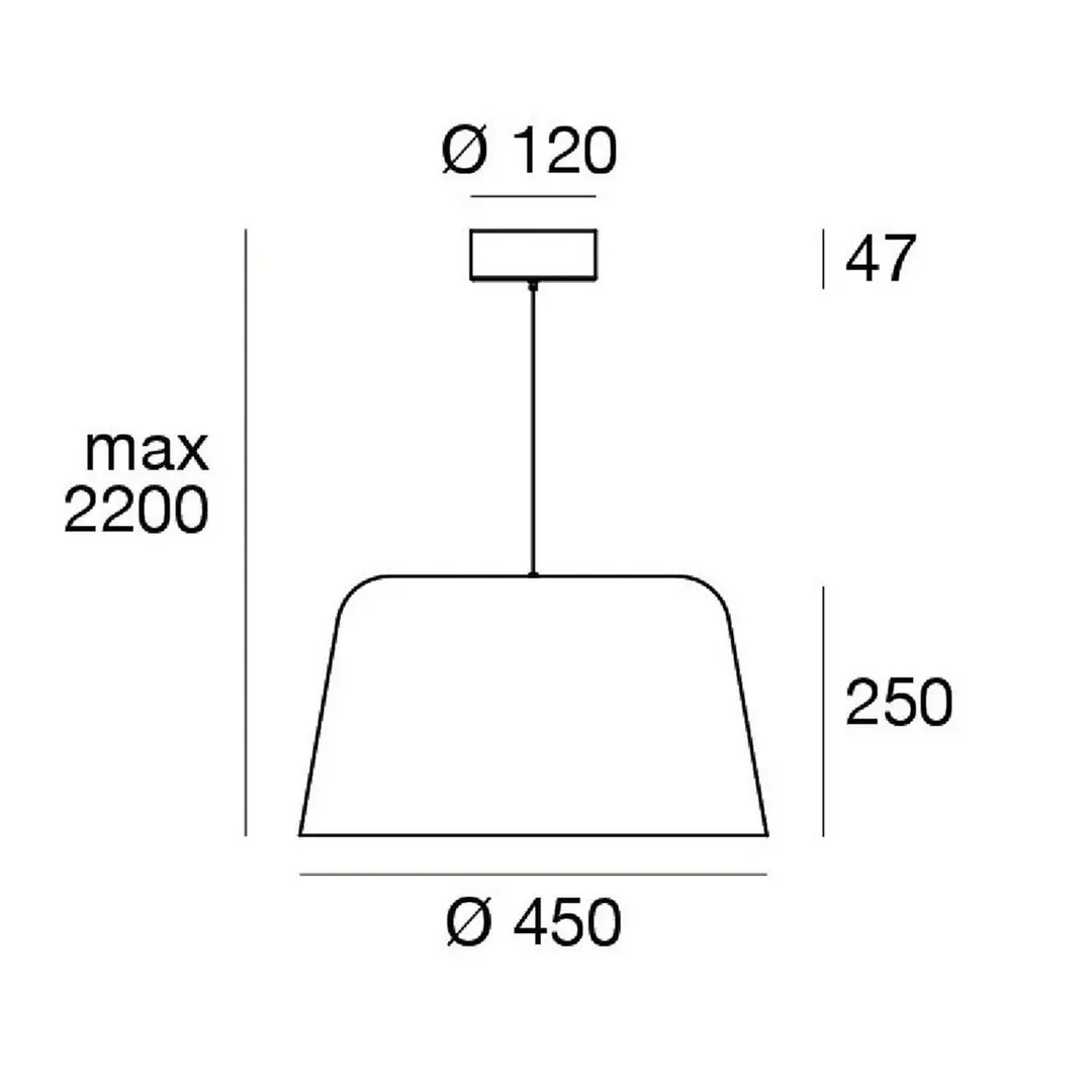 Linea Light LED-Hängeleuchte Delfi_P, weiß, Ø 45 cm, Metall