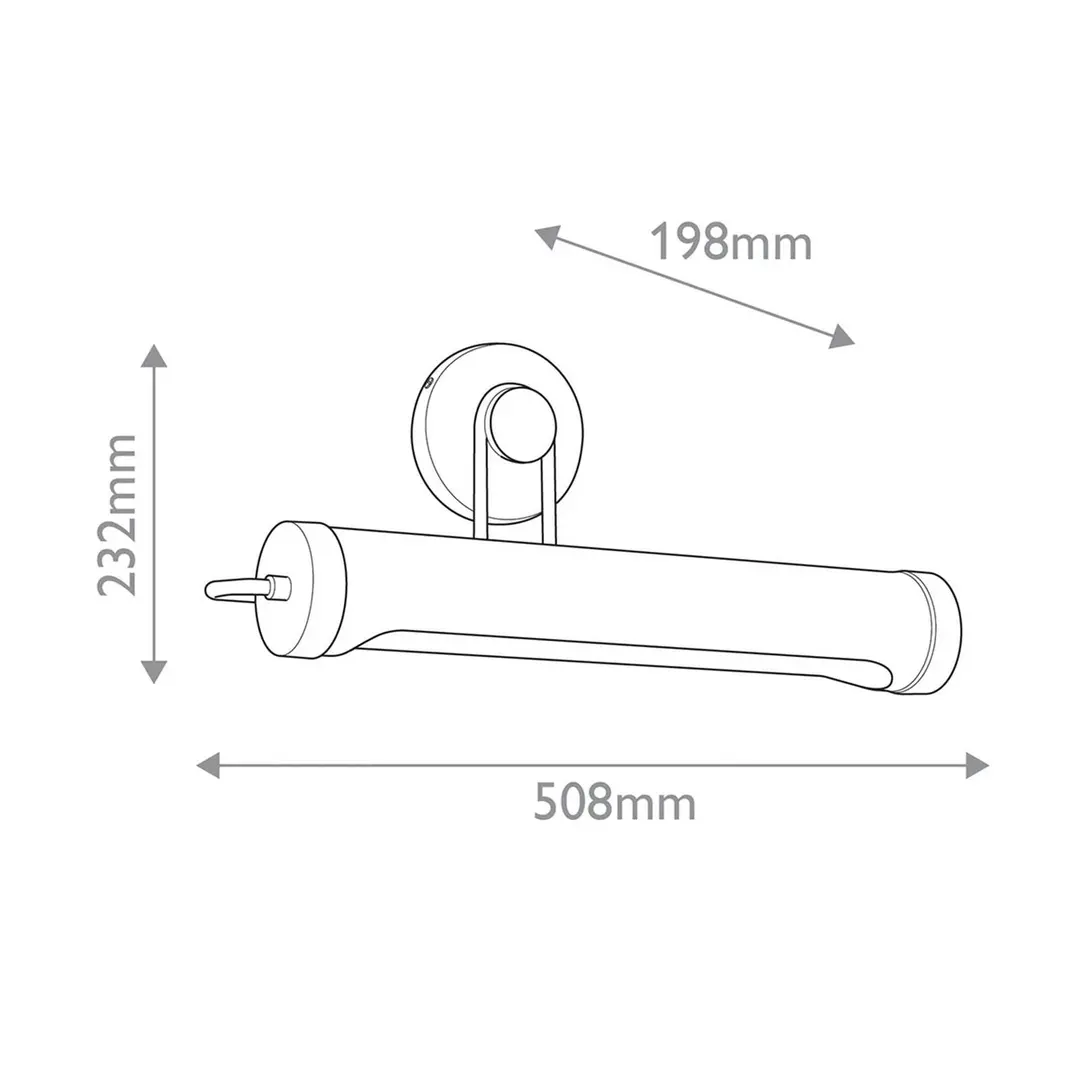 Quintiesse Wandlampe WYNWOOD, altmessing, Breite 51 cm, Metall, 2 x E27