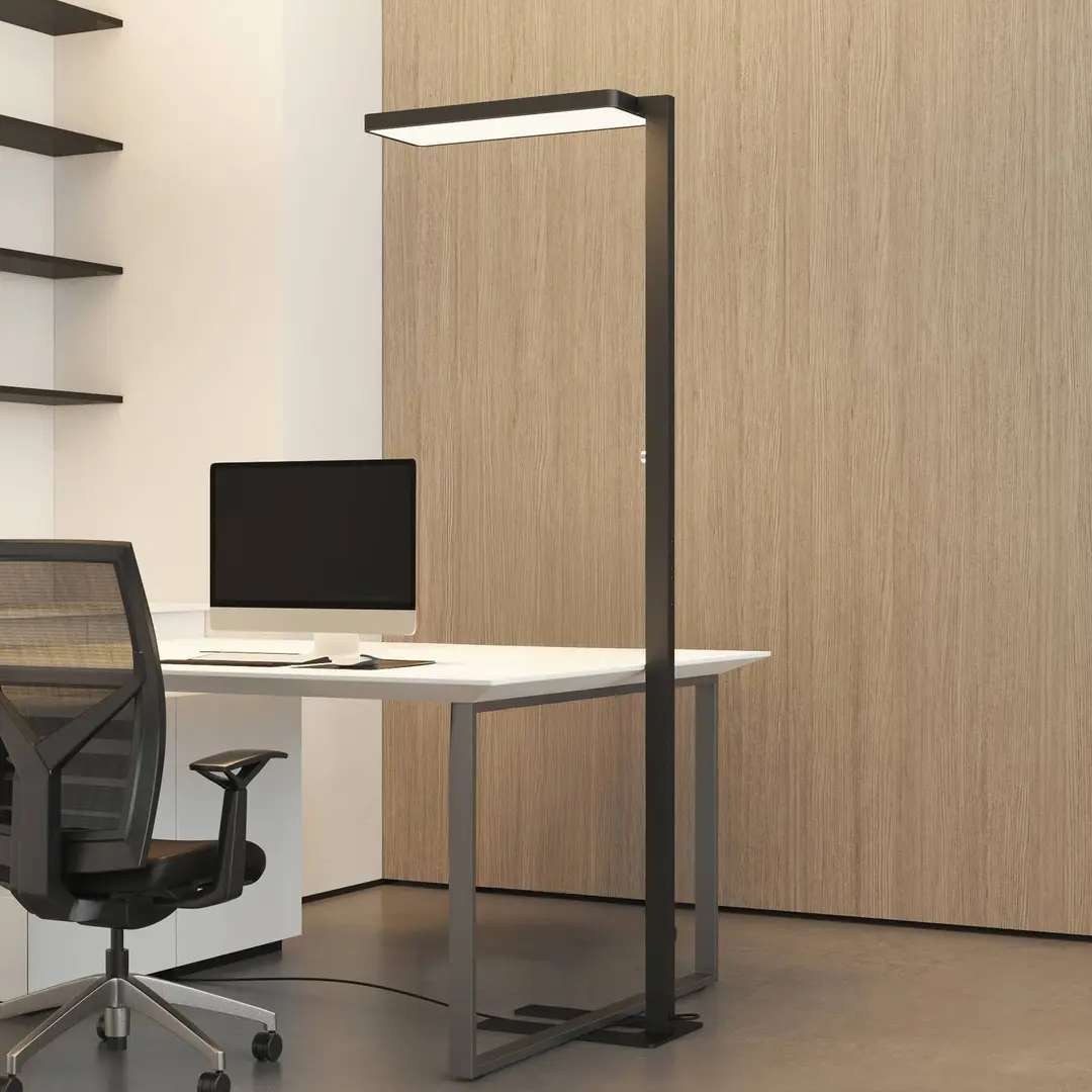 Arcchio LED-Stehleuchte Timon, 54W, schwarz, Höhe 195 cm