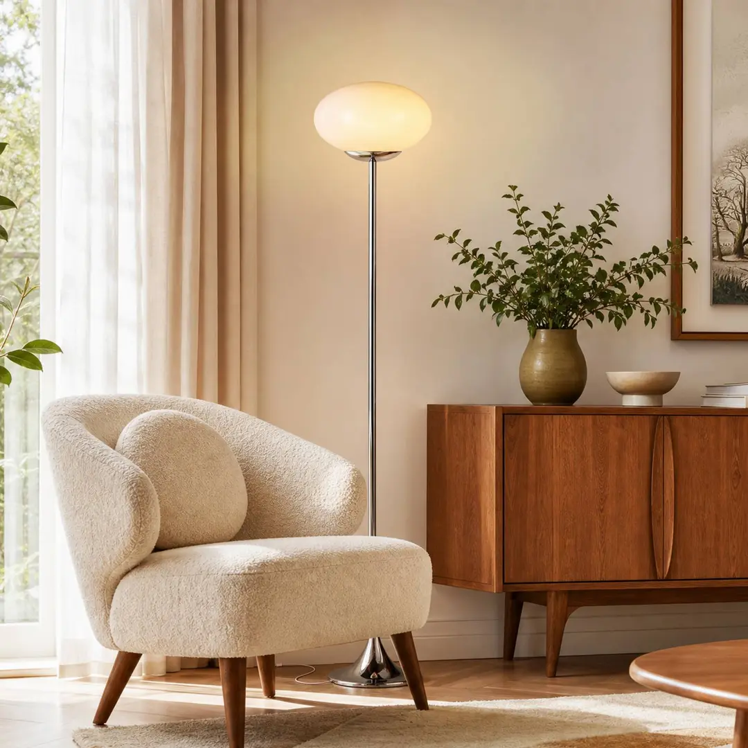 OSRAM Stehleuchte Decor Forma, pink/chrom, Höhe 149 cm, Glas