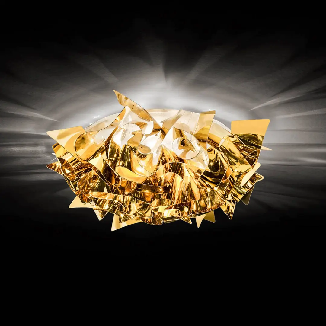Slamp Veli Mini Design-Deckenleuchte Ø 32cm gold