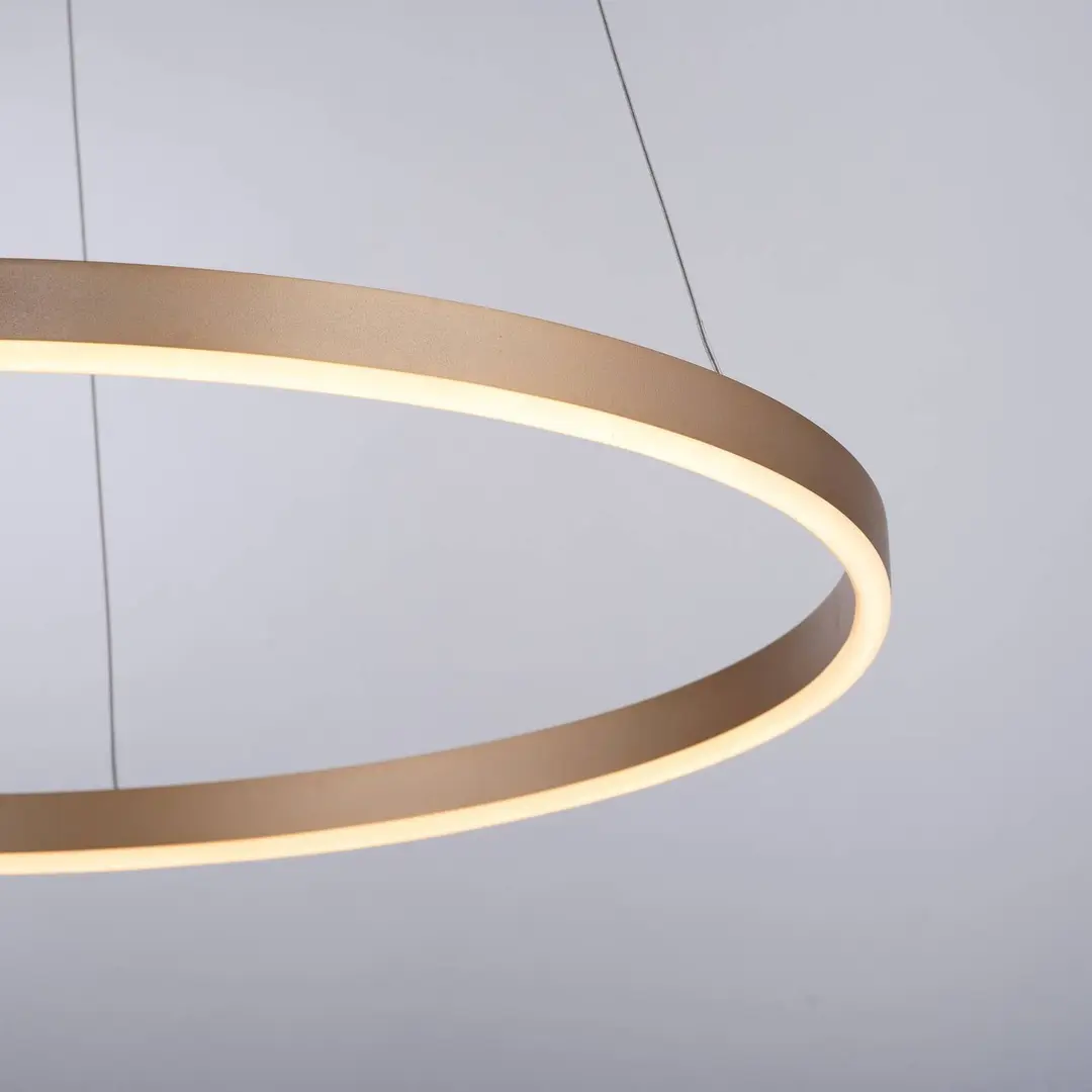 JUST LIGHT. GmbH LED-Pendelleuchte Ritus, Ø 58,5cm, messing matt