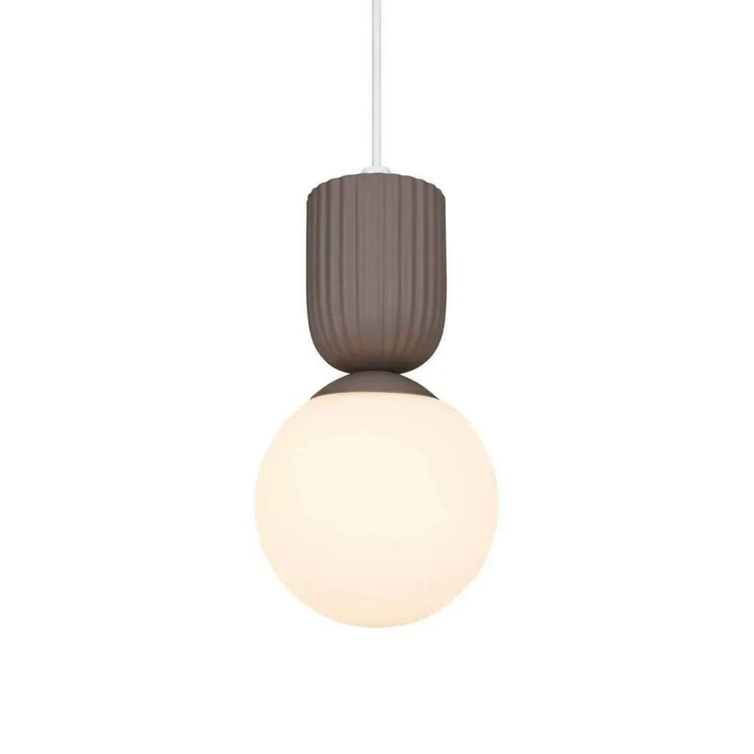 Nordlux Hängeleuchte Sadie, hellbraun, Ø 15 cm, Glas/Keramik