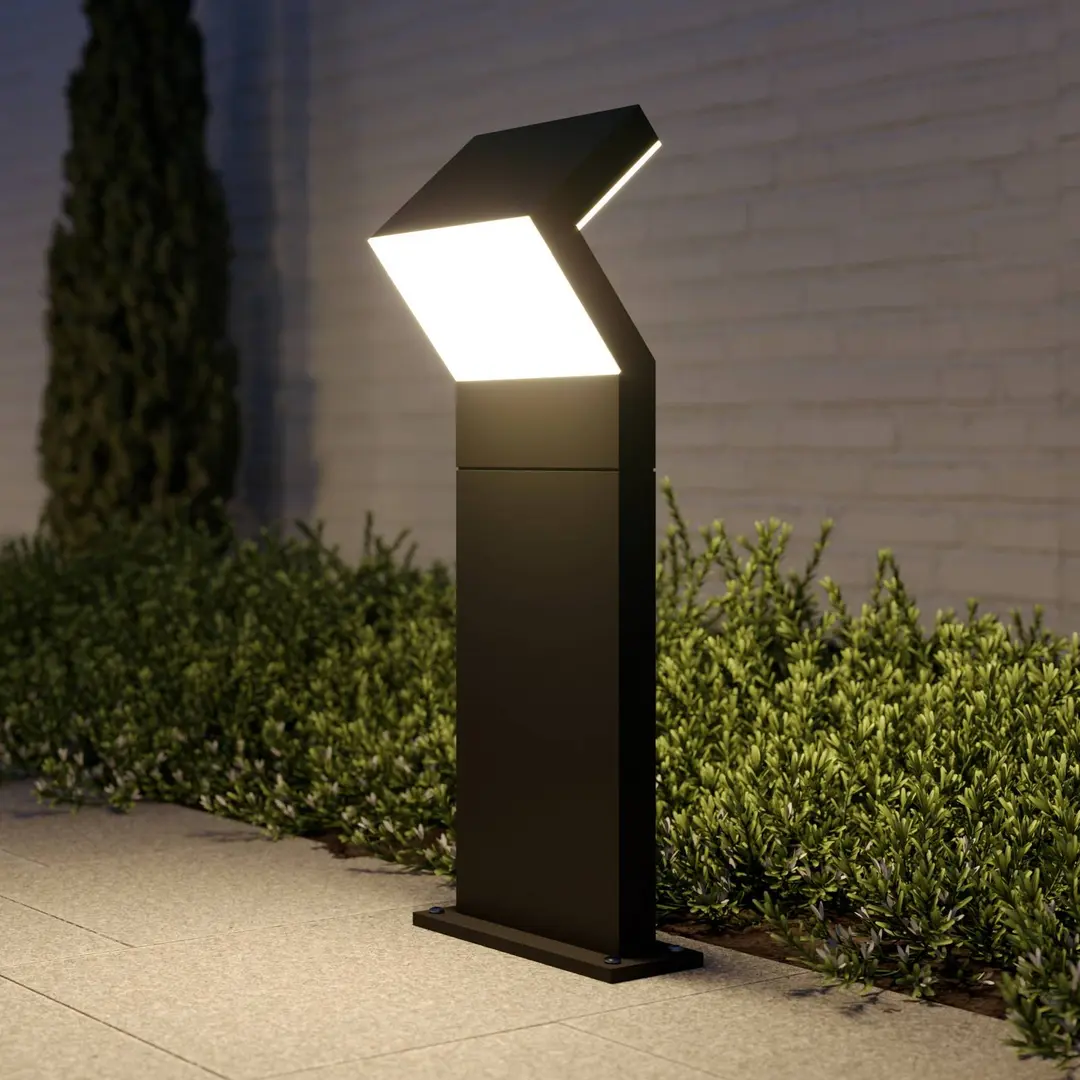 Arcchio LED-Sockelleuchte Havin, anthrazit, Metall, 60cm