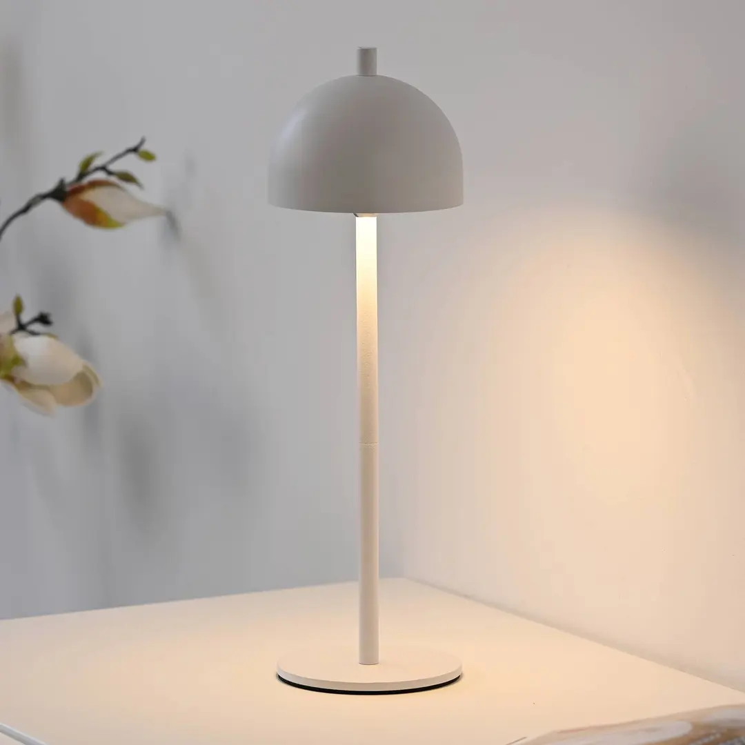 SCHÖNER WOHNEN LED-Akku-Tischlampe Bellies, weiß, IP54
