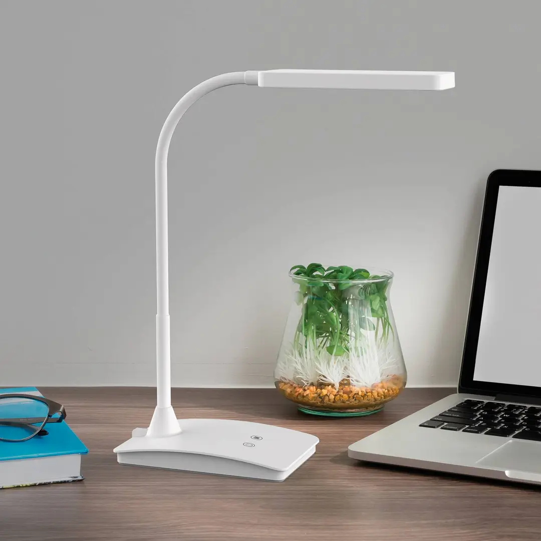 Maul LED-Schreibtischleuchte MAULpearly, weiß, 38 cm, dim, CCT